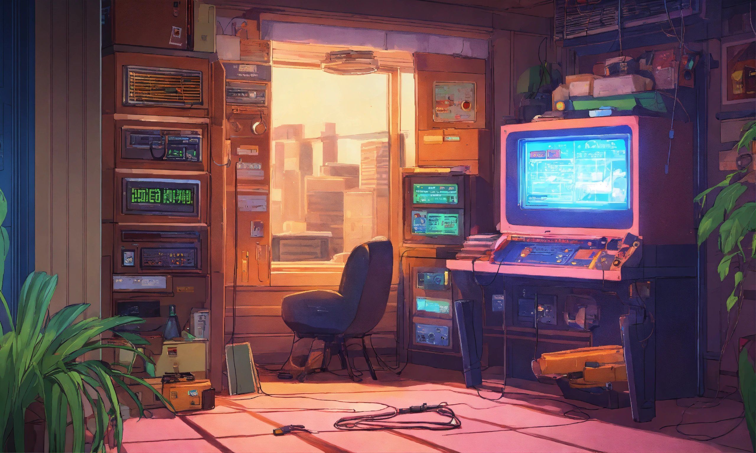 Hero Background, Anime Style